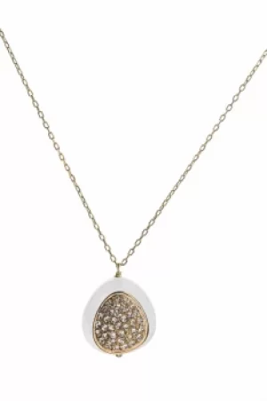 Shimla Jewellery Necklace With White Agate and Cz JEWEL SH271