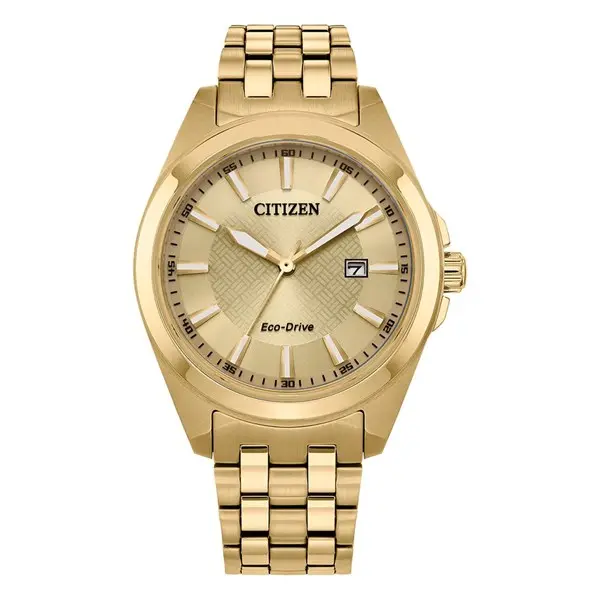 Citizen BM7532-54P Gold Tone Eco-Drive Bracelet Watch - W38308