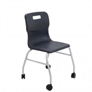 TC Office Titan Move 4 Leg Chair with Castors, Charcoal