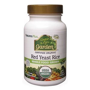 Natures Plus Source of Life Garden Red Yeast Rice Capsules 60 vegetable capsules