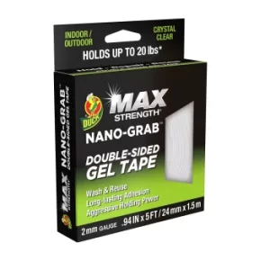 Duck Max Nano Grab Double Sided Gel Tape 24mm x 15m