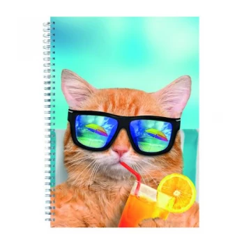 Cats and Dogs Twinwire Notepads A4 Pack of 5 302366