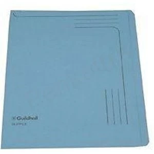 Guildhall Slipfile 230gm2 12.5" x 9" Blue Pack of 50