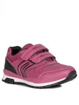 Geox Girls Pavel Strap Trainers - Pink