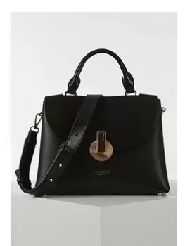 Luella Grey Orla Top Handle Molten Resin Clasp Bag - Black, Women