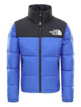 Boys, The North Face Youth 1996 Retro Nuptse Down Jacket - Blue Size M 10-12 Years