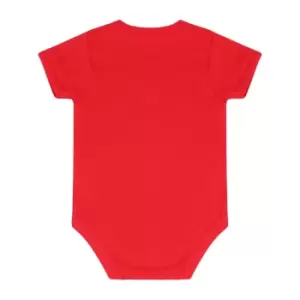 Larkwood Baby Boys/Girls Essential Short Sleeve Bodysuit (3-6 Months) (Red)