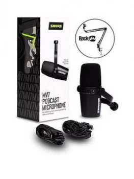 Shure Mv7 + Boom Arm Podcasting & Gaming Microphone