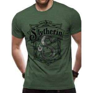 Harry Potter - Shrewder With Silver Foil Mens X-Large T-Shirt - Green