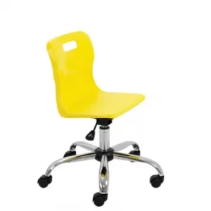 TC Office Titan Swivel Junior Chair with Castors, Yellow