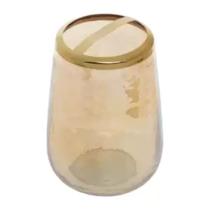 Interiors By Ph Glass Toothbrush Holder - Gold