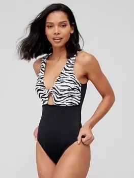 DORINA Burdine Non Padded Swimsuit, Black, Size 12, Women