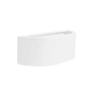 Planter Glaze Pair of White Indoor Wall Lights