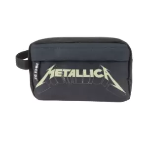 Rock Sax Official Unisex Metallica Logo Washbag (One Size) (Black)
