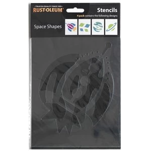 Rust-Oleum Space Paint stencil Pack of 4