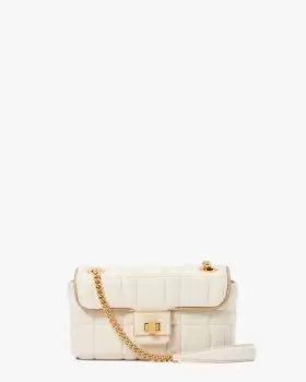 Kate Spade Evelyn Quilted Leather Small Shoulder Crossbody, Ivory., One Size