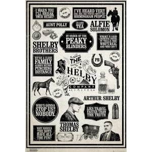 Peaky Blinders Infographic Maxi Poster