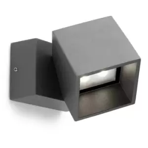 Cubus Outdoor LED Wall Light Urban Grey 1027lm 3000K IP65