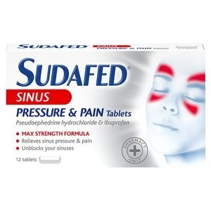 Sudafed Sinus Pressure and Pain Tablets 12s