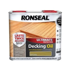Ronseal Ultimate Decking Oil Natural Oak 2.5 Litre