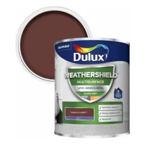 Dulux Weathershield Multi Surface Quick Dry Hazelnut Truffle Paint 750ml