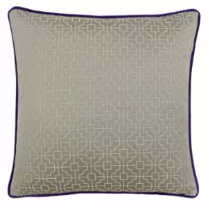 Paoletti Belsize Polyester Filled Cushion Taupe/Purple