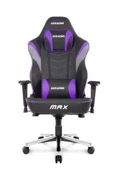 AKRacing Max PC gaming chair Upholstered padded seat Black, Grey,...