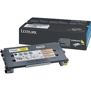 Lexmark C500H2YG Yellow Laser Toner Ink Cartridge
