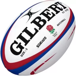 Gilbert Sirius Match Rugby Ball - White