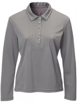 Swing Out Sister Whitney Pique Long Sleeve Shirt Grey