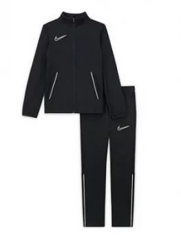 Boys, Nike Junior Academy 21 Dri-FIT Tracksuit - Black/White, Size L