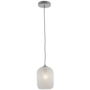 25-fan Europe - Designer pendant light Glass white 1 bulb 150cm