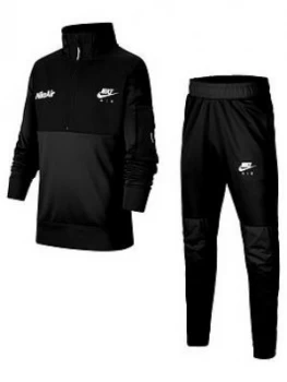 Boys, Nike Older Air Tracksuit, Black, Size S, 8-10 Years