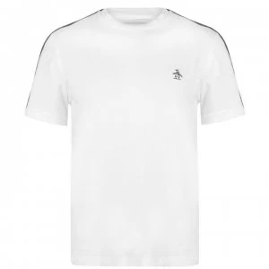 Original Penguin Arm Stripe T Shirt - White 118