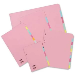 Concord 72299/J22 Subject Dividers 230 Micron 10-Part A4 10 Colours