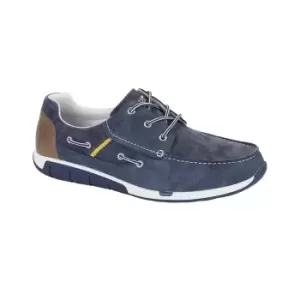 R21 Mens Boat Shoes (10 UK) (Navy)