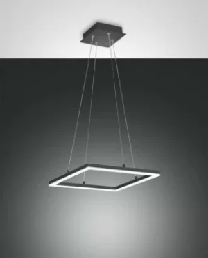 Bard LED Integrated Pendant Ceiling Light Light Anthracite Glass