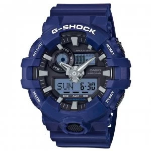 Casio Mens G Shock Alarm Chronograph Watch - Blue