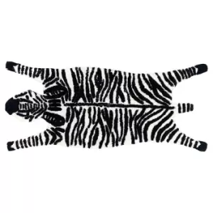 Zebra Bath Mat Black/White