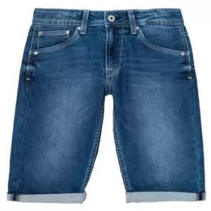 Pepe jeans CASHED SHORT boys's Childrens shorts in Blue - Sizes 8 years,10 years,12 years
