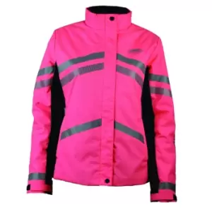 Weatherbeeta Unisex Adult Reflective Heavyweight Waterproof Jacket (M) (Hi Vis Pink)