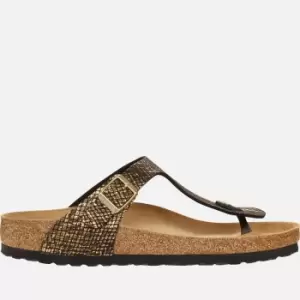 Birkenstock Gizeh Slim Fit Shiny Phython Toe-Post Sandals - UK 8