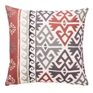 Morris and Co Crown Imperial Embroidered Cushion - Red