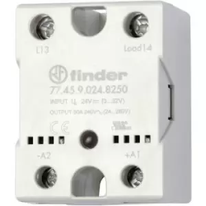 Finder SSR 77.45.9.024.8250 40 A Switching voltage (max.): 240 V AC Zero crossing