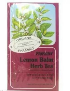 Floradix Organic Lemon Balm Tea 15 filterbags
