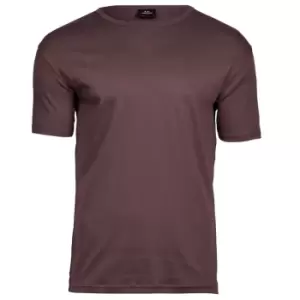 Tee Jays Mens Interlock Short Sleeve T-Shirt (M) (Grape)