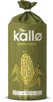 Kallo Organic Lightly Salted Corn Cakes 130g