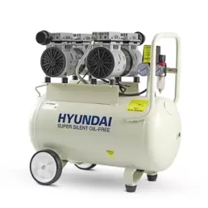 Hyundai 50 Litre Air Compressor, 11CFM/100psi, Oil Free, Low Noise, Electric 2hp HY27550