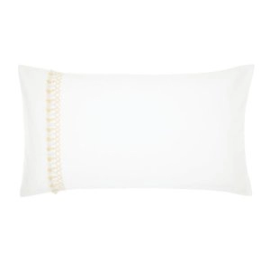 Harlequin White Cotton Percale 180 Thread Count 'Nirmala' Standard Pillow Cases