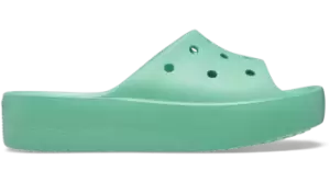 Crocs Classic Platform Slides Women Jade Stone 4